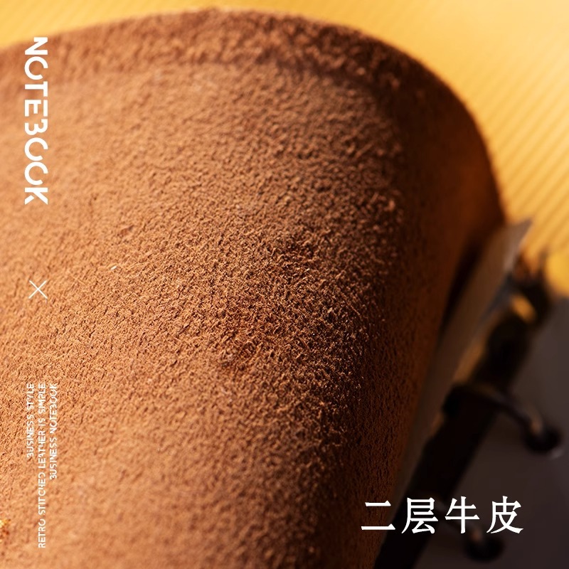 A5 レトロ牛革ビジネスノートブック卸売バックルオフィスレザーバインダーメモ帳カスタマイズ