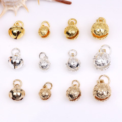 14k包みの金の部品8mmの鈴のペンダントの小さいペンダントのdiyの手のチェーンのペンダントの部品のペンダントの材料