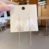 Earrings, small design fashionable silver needle, wholesale, simple and elegant design, trend of season