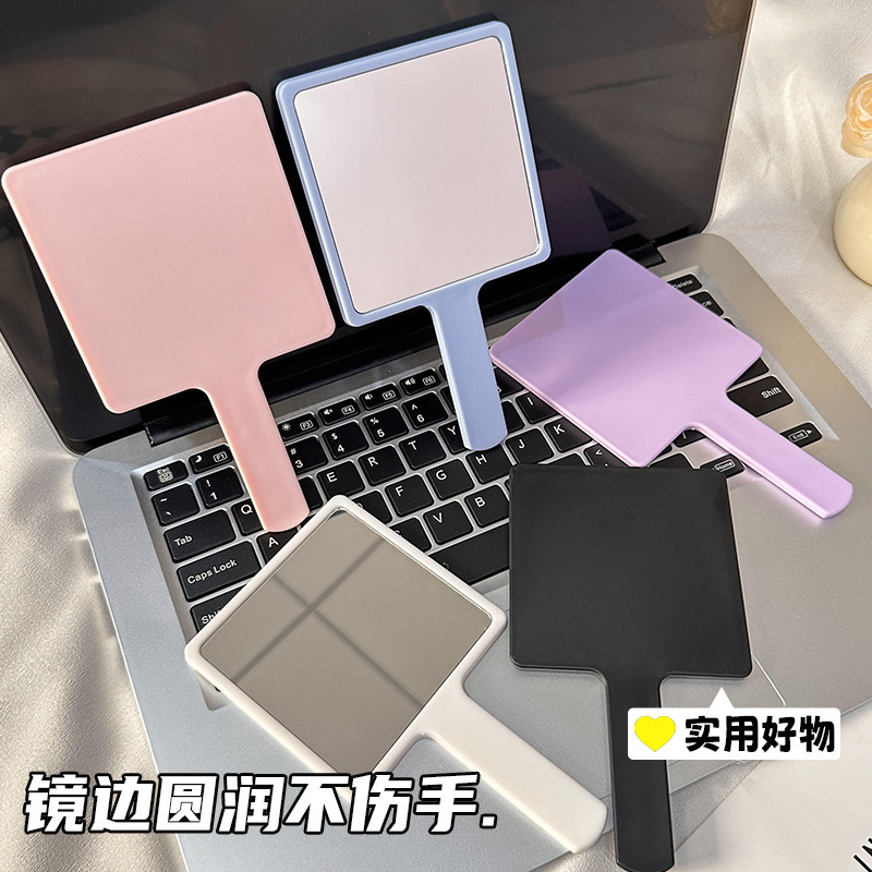 正方形の化粧鏡の電気商の人気のある鏡の震え音の生放送のハンドルの鏡のDIYの手持ちの鏡の携帯用の小さい鏡|undefined