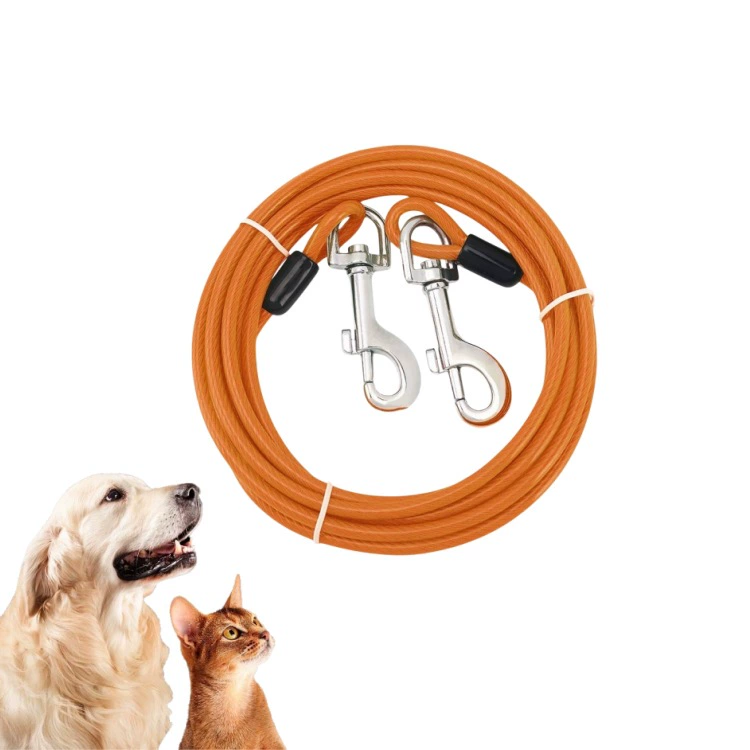 Двойной поводок для собак Amazon, двойной поводок для выгула двух собак, поводок-цепь для крупных собак