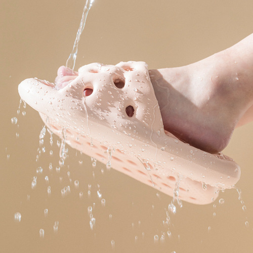 新款夏季情侣洞洞鞋家居家用浴室洗澡女士简约凉拖鞋漏水防滑批发