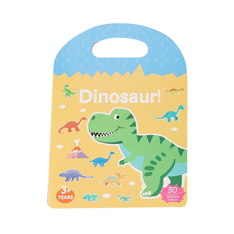 Libro de pegatinas de gelatina portátil de educación temprana para niños de Amazon transfronterizos