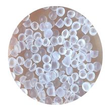 工厂供应PVC食品级塑料颗粒 透明白底蓝底60到120度PVC挤出吸盘料