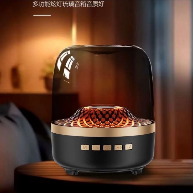Huaqiangbei Cross-Border E-Commerce Harman Kardon Glass 4 Bluetooth Speaker Home Desktop Small Harman Audio Subwoofer