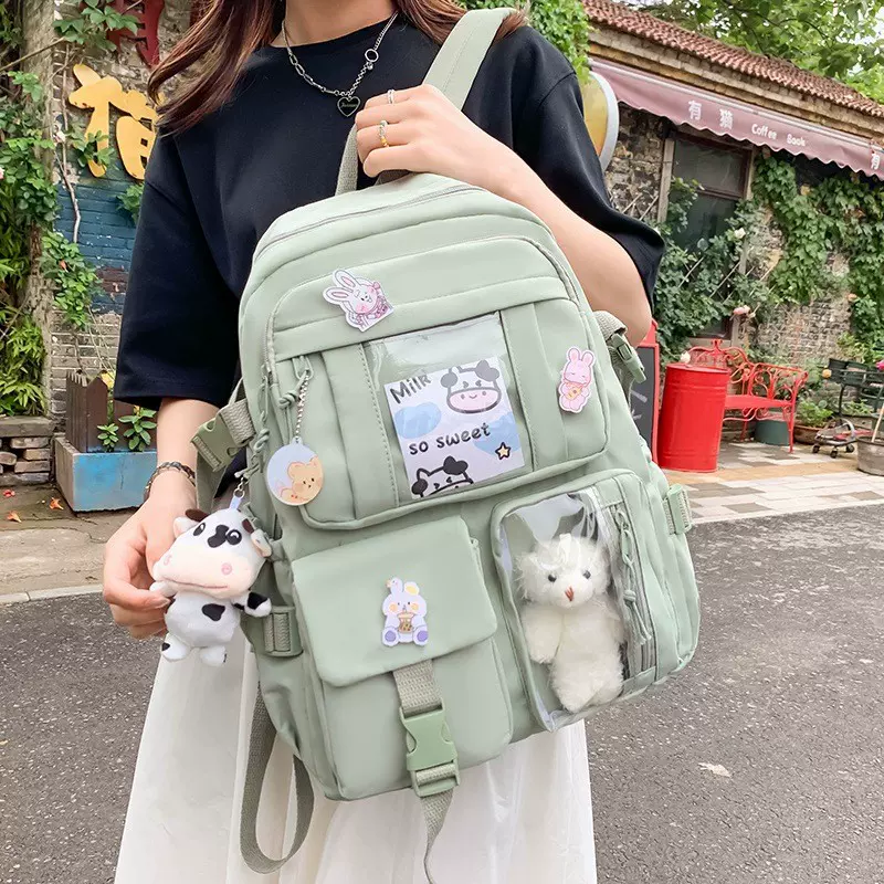 轻量化双肩包女款高级感书包双肩包小众设计休闲背包轻便女生