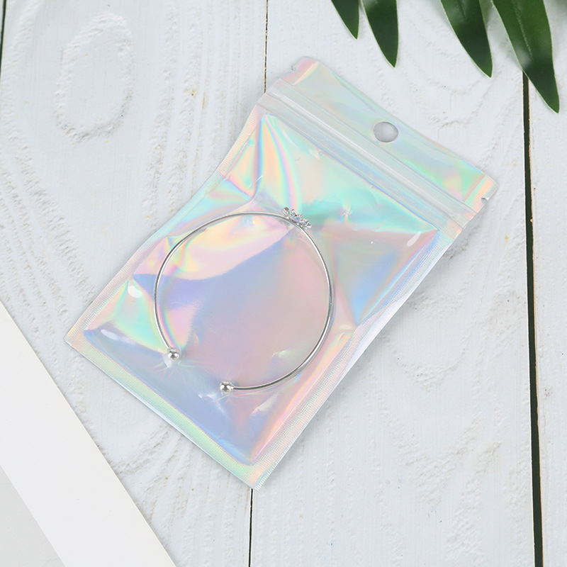 Ziplock bolsa láser cable de datos Yin Yang bolsa digital flash papel de aluminio bolsa de plástico color mágico bolso de la joyería