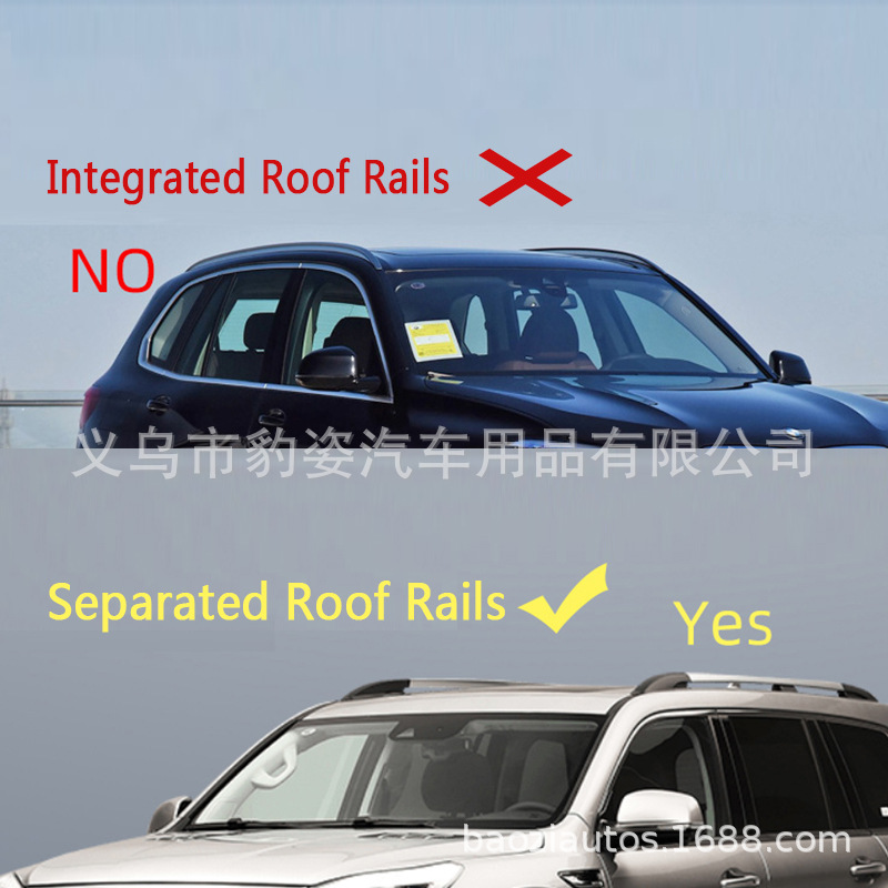 Cross-Border Drop Shipping Car Roof Rack Crossbar Car Luggage Rack Travel Rack Load-Bearing Rod Aluminum Alloy Crossbar with Lock