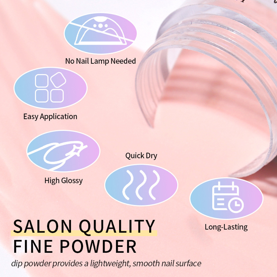 Traje de polvo DP de uñas transfronterizo Infiltración de Arte de uñas Traje de polvo Dip Powder Kit de uñas Polvo de Arte de uñas