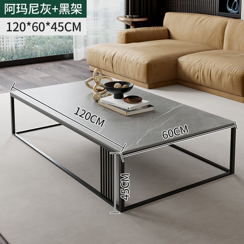 Mesa de té de lujo ligera, tabla de roca gruesa, mesa de té doméstica, mesa de té en línea, mesa de té doméstica pequeña, mesa de familia pequeña