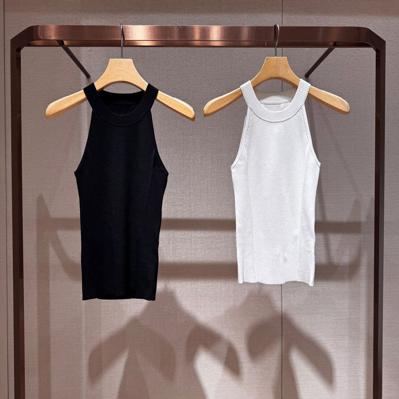 Moshuviya's 2026 Summer New Style Sleeveless Round Neck Slim Fit Soft and Comfortable Knitwear Xsj3N021