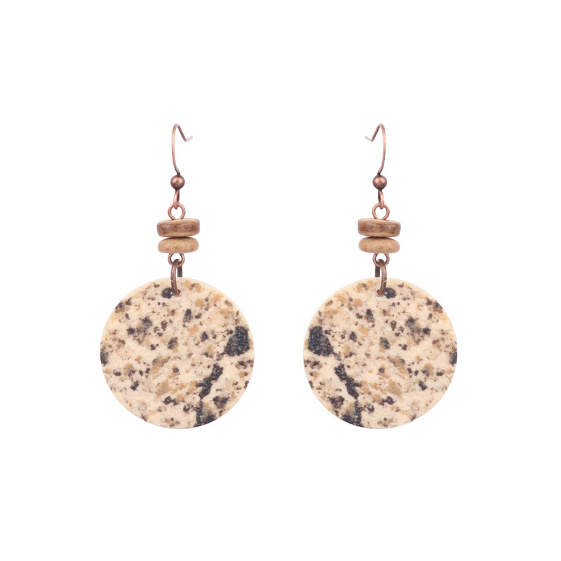 Pendientes de madera de estilo étnico pendientes de borla tejida a mano en forma de gota Vintage para mujer transfronteriza Amazon Nueva joyería de oreja