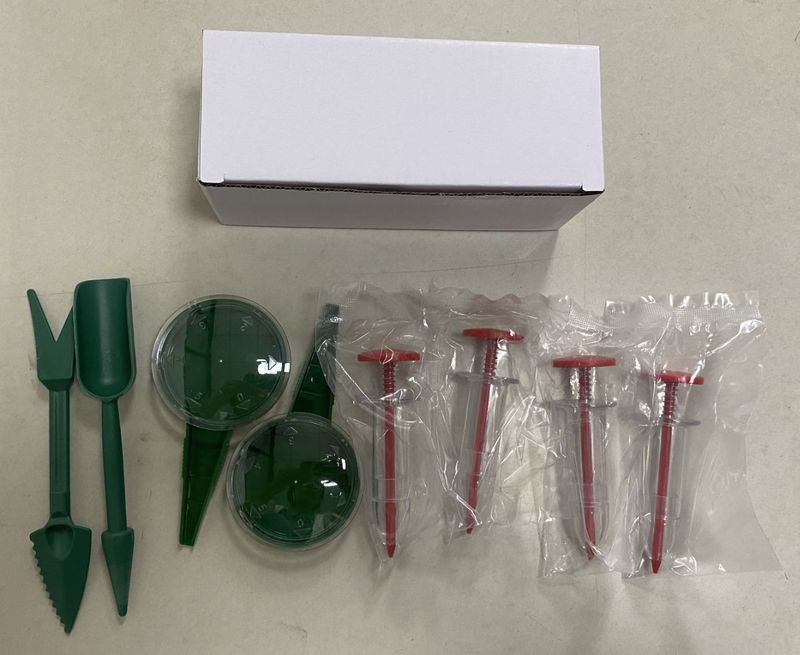 アマゾン6点セット種まき器ミニ種子種まき栽培ツールセットガーデン手動種まき器アフリカ|undefined