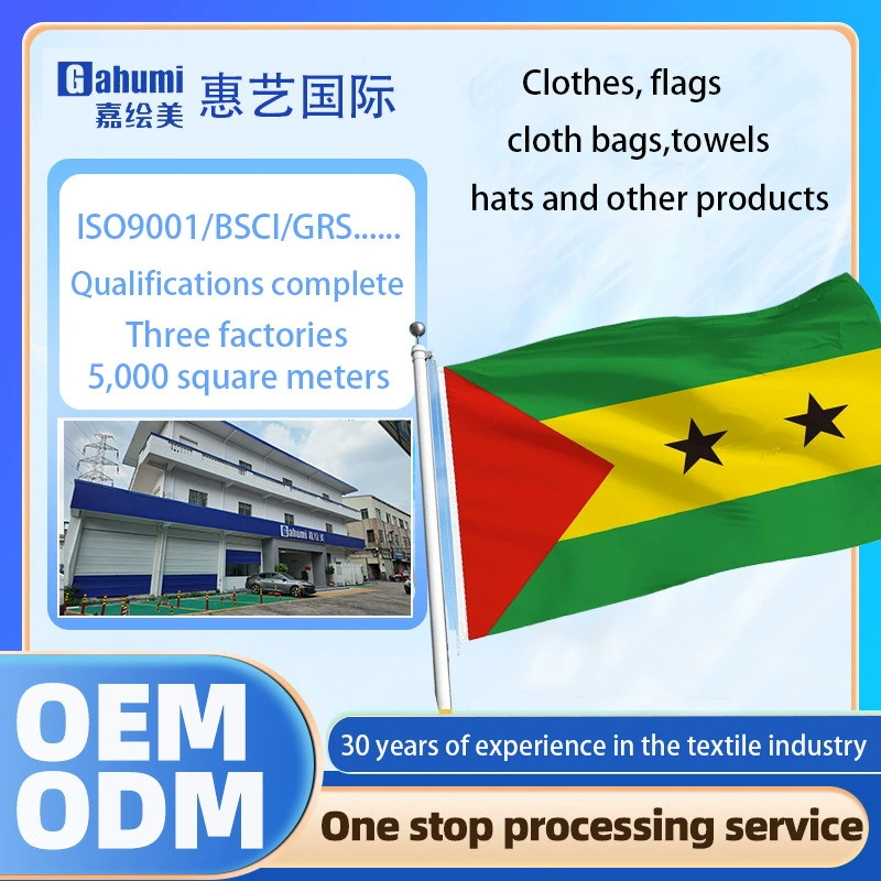 OEM OEM индивидуальный выбор флаг Сао-Томе и Принсипи флаг на заказ флаг для рекламы на открытом воздухе