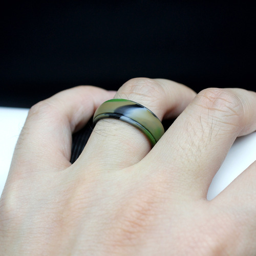 Factory direct sales curved step double step silicone ring ring European and American ring men's outdoor sports ring hand