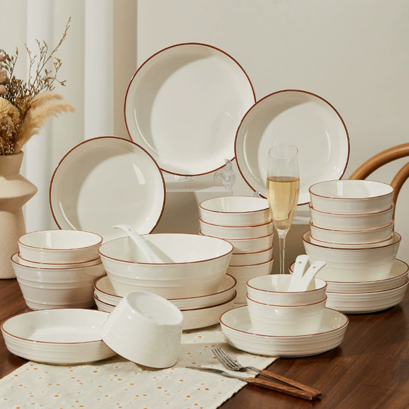 Набор цветных мисок и тарелок с подглазурной глазурью для еды, миска для лапши, суповая миска, миска и тарелка для лапши быстрого приготовления, бытовая посуда в молодежном стиле.