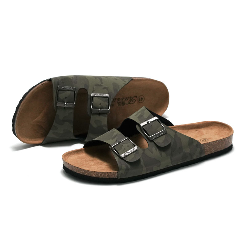 Ruizu 2025 New Summer Camouflage Slippers For Men And Women Couple Beach Sandals Water Cork Outdoor Trendy_voghion.com