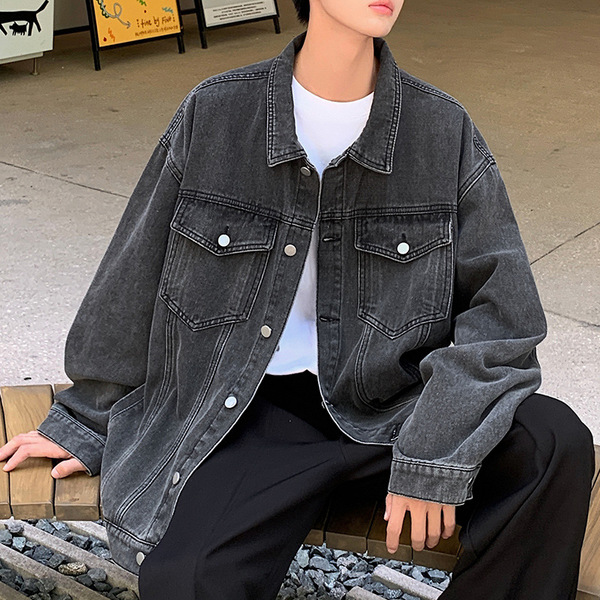 Men's denim Japanese retro trend casual brand universal jacket