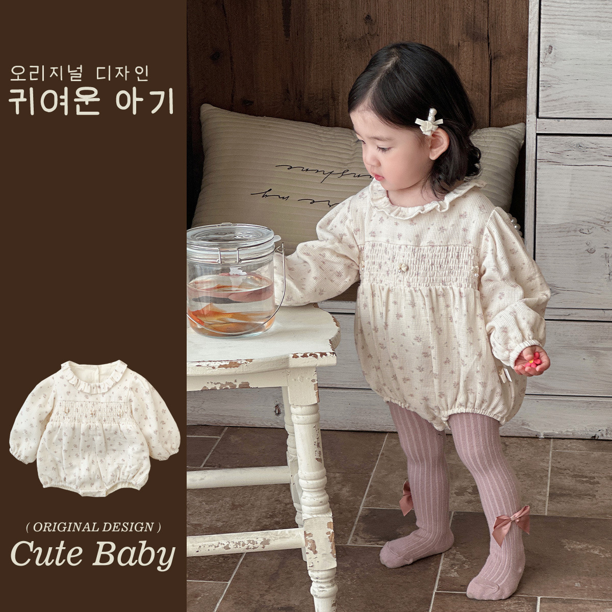 2025 nuevo producto primavera moda estilo occidental pequeño encaje floral bebé mamelucos lindo y suave ropa de salida bolsa pedo