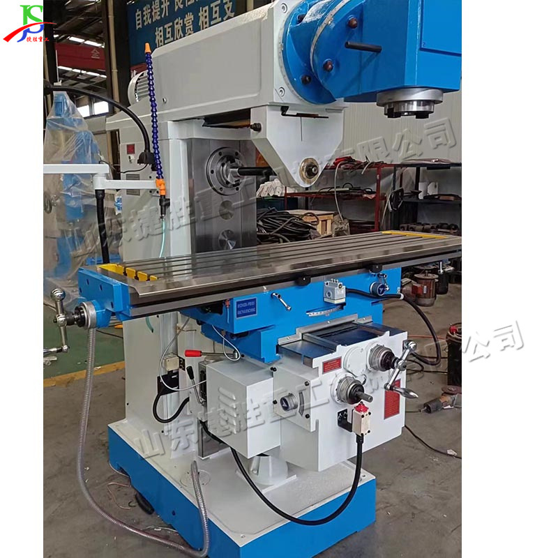 máquina de corte de metal de brazo oscilante de mesa de elevación de fresadora giratoria máquina de corte de piezas horizontales automática