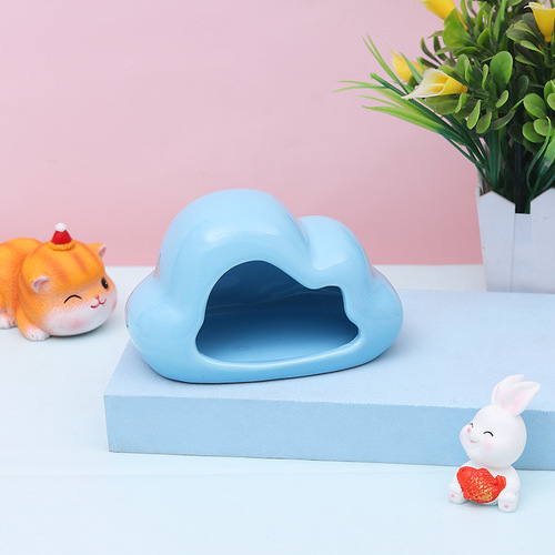 Hamster ceramic nest creative cloud pet nest summer cooling room cross-border new hamster igloo