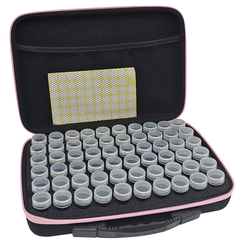 패브릭 블랙 백 파우더 지퍼 60 병 스티커