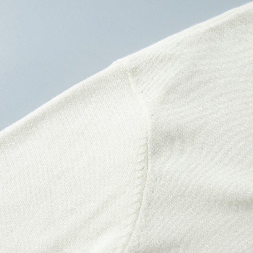 Bộ đầm áo len cổ cao dài tay phối chân váy dài dệt kim form rộng nữ — 50% Visco, 30% Polyester, 20% Nylon, Màu trắng be, Màu xanh lam, Màu xám chi tiết 41