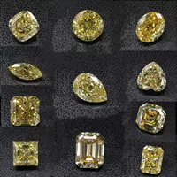 Оптовая продажа круглое удобрение в форме яйца грушевидной формы квадратное глубокое среднее желтое мозан Алмазный голый камень Муассанит большой каратный карбонит