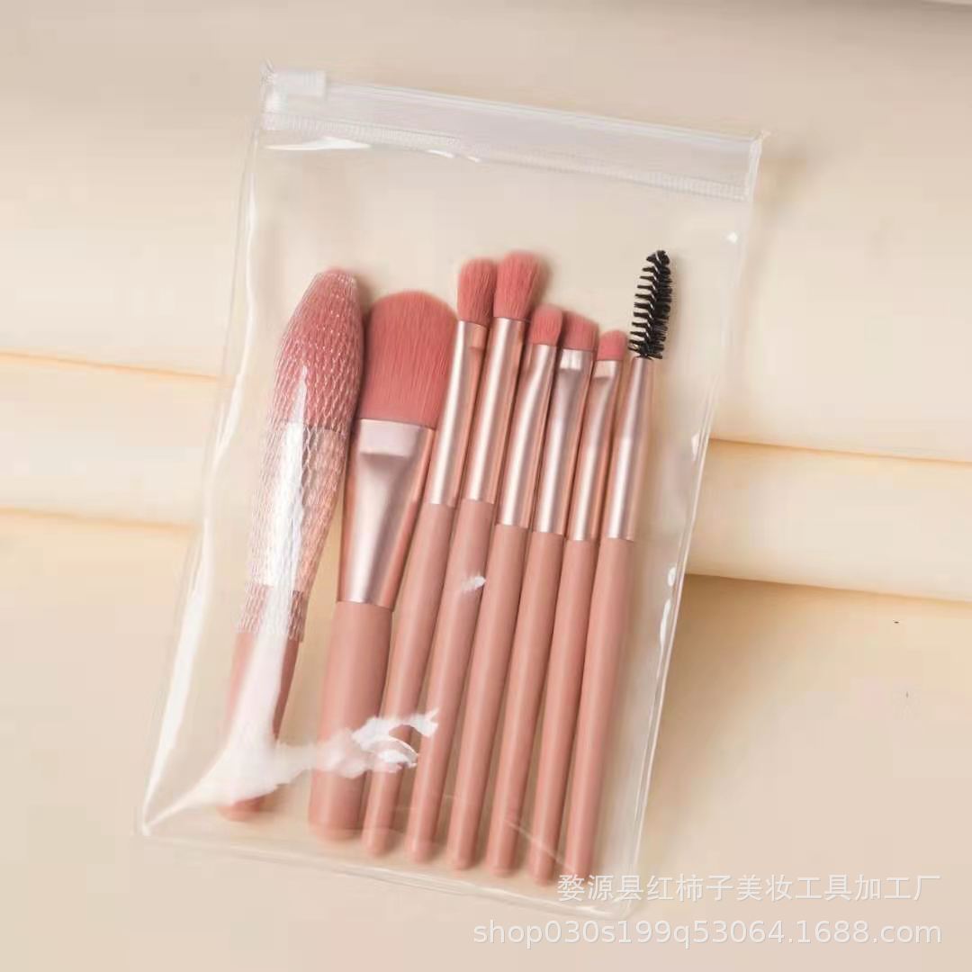 8 mini pinceles de maquillaje traje sombra de ojos cepillo corrector cepillo suelto portátil suave cepillo de pelo transfronterizo herramientas de belleza