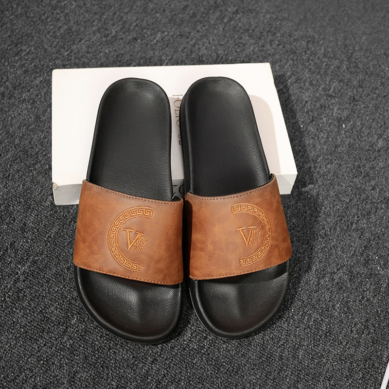 Pantuflas para hombre 2025 nuevo estilo explosivo sandalias de plataforma exterior zapatos de playa cómodos de gran tamaño