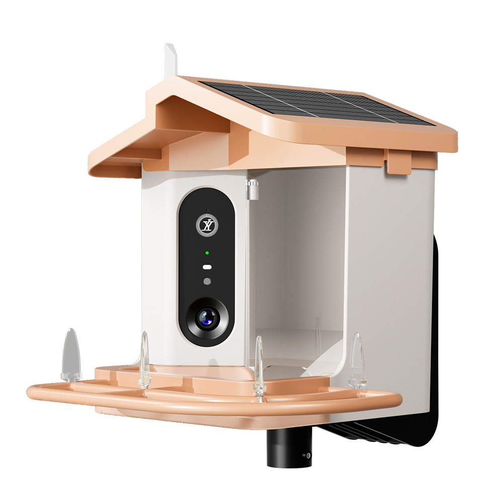 New smart bird feeder camera 2K-4K ultra-clear AI bird recognition outdoor solar pet feeder 5
