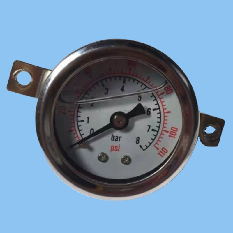 厂家定制批发y40不锈钢带支架充油表油压表轴向压力表耐震液压表