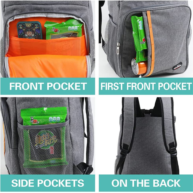 Bolsa térmica de almuerzo 20 L | Mochila impermeable doble con aislamiento para picnic, hielo o comida fría, venta caliente en Amazon