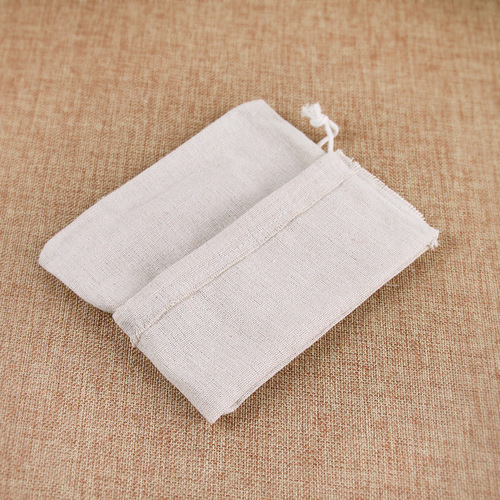 [Hot-selling store] Cotton and linen strong and durable bags drawstring pockets flour canvas jewelry linen millet bags
