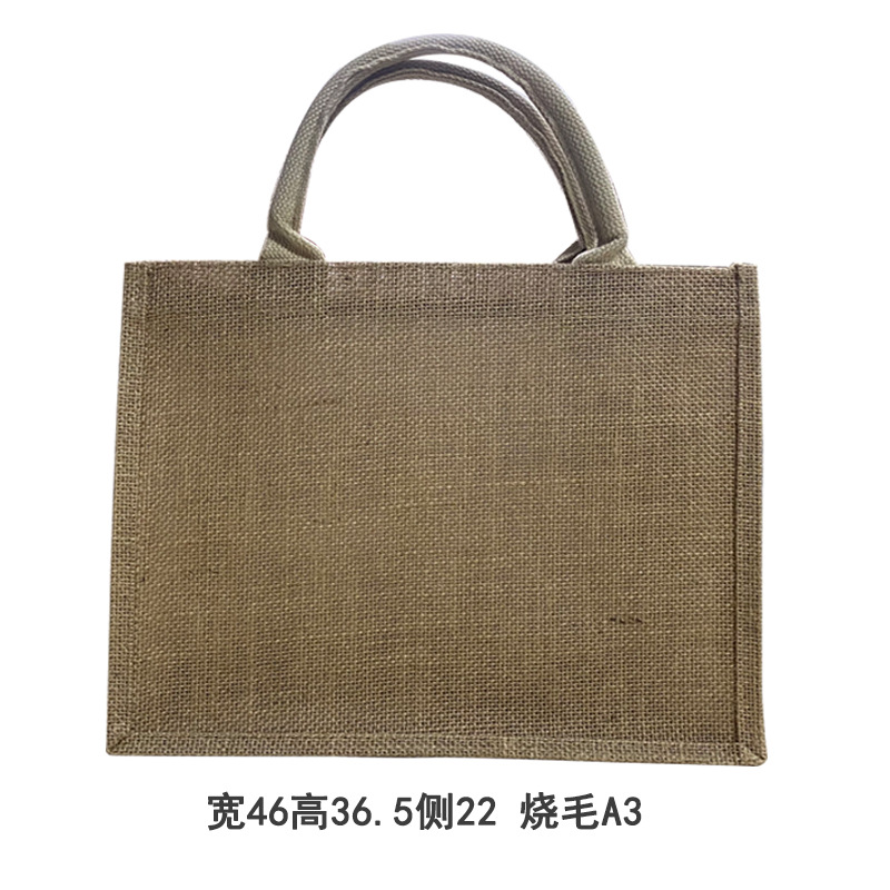 Bolso de lino No impreso en stock buen producto regalo Bolsa De yute algodón Lino Bolsa De yute bolso de lino pintado a mano DIY