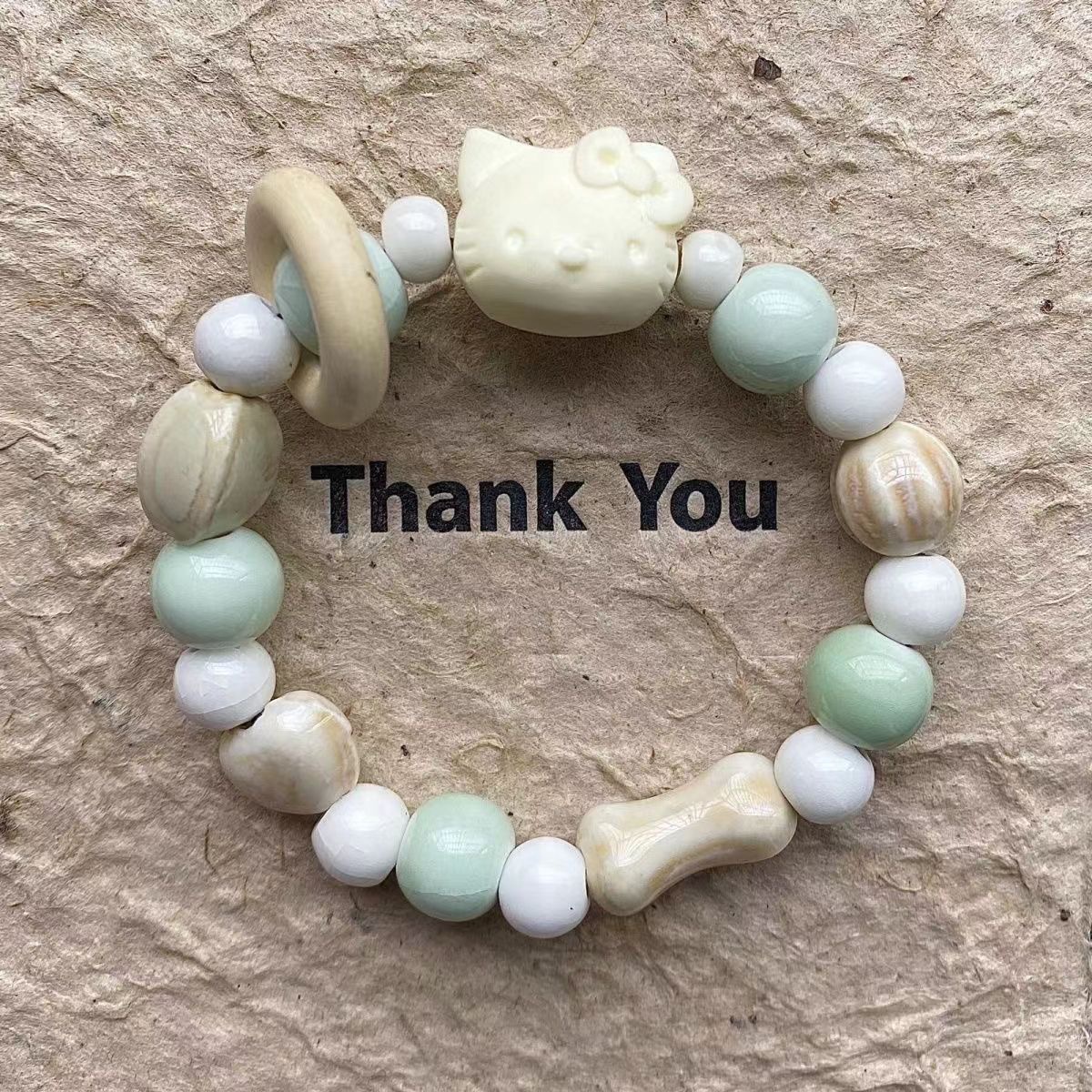 Cute Cartoon Handmade Chiikawa Beaded Bracelet Usachi Versatile Bestie Gift Good Luck Jewelry