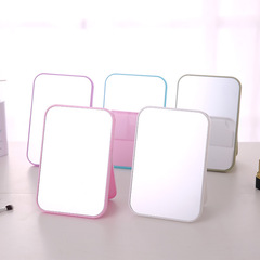 Desktop table makeup mirror, dressing mirror, portable foldable desktop princess mirror, rectangular mirror, minimalist dorm mirror