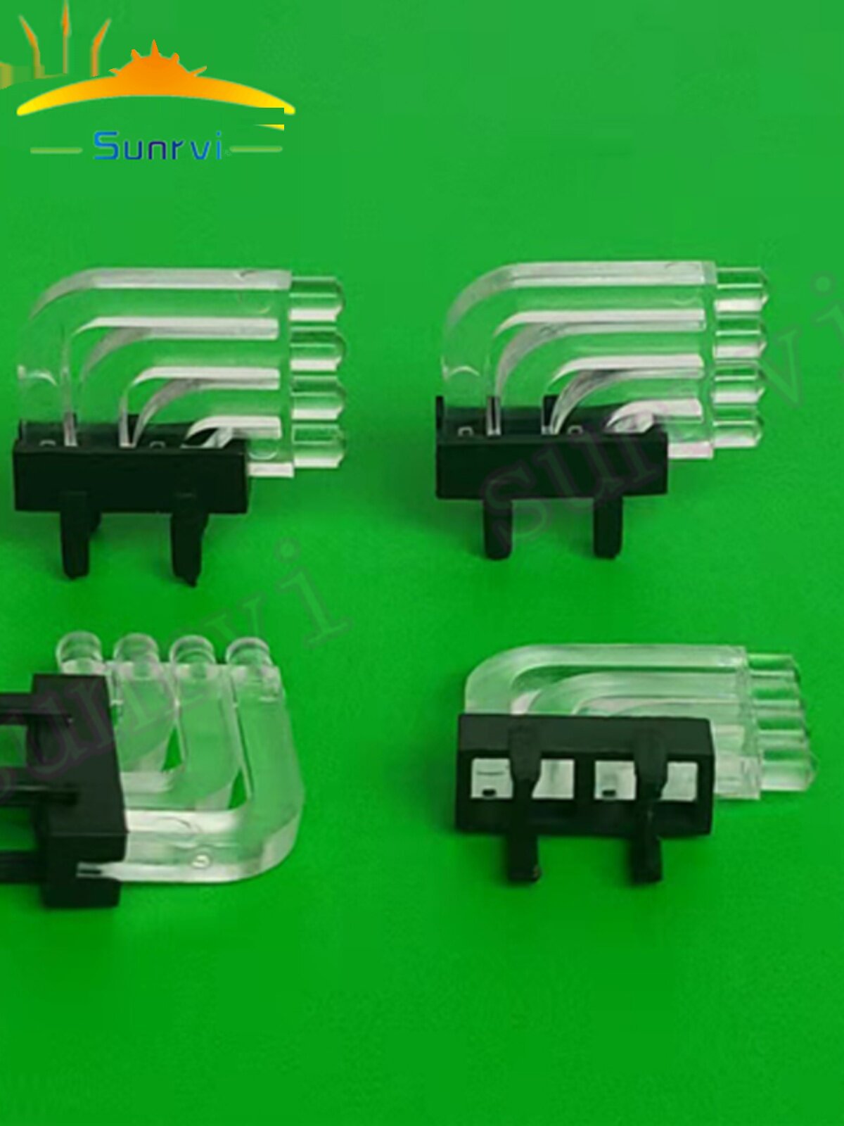 弯曲直角贴片导光柱90度LED灯珠聚光排式导光胶钉带底座导光粒