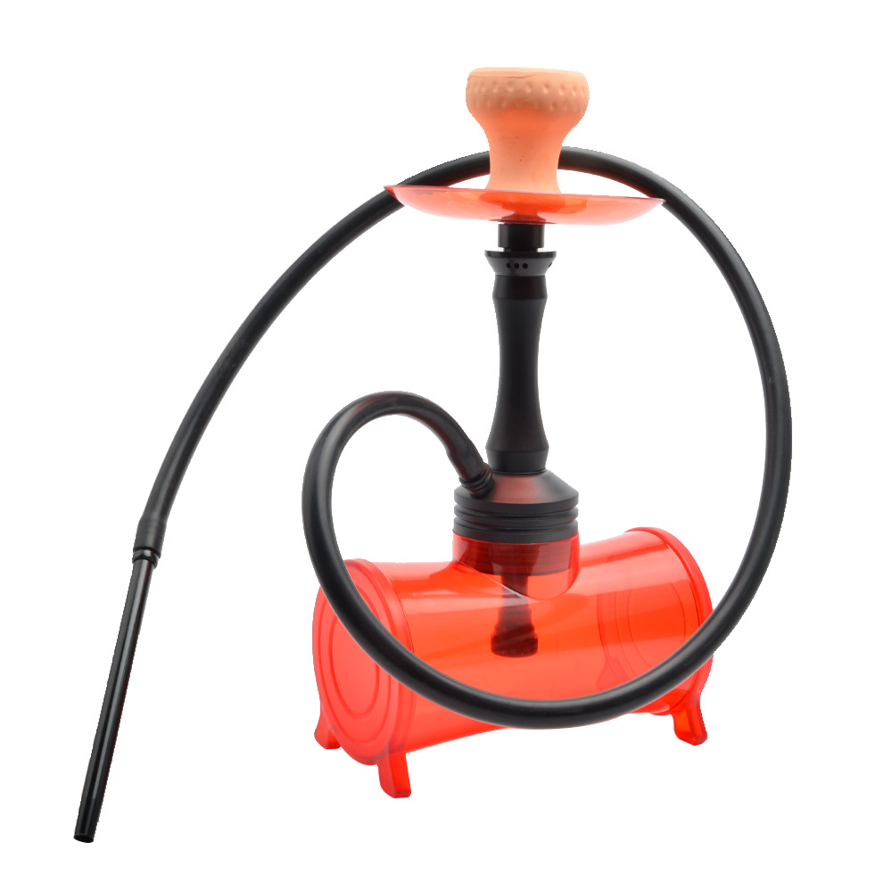 現貨跨境新款腰鼓水煙壺 阿拉伯水煙塑料壺 亞克力煙槍new hookah