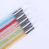 Silica gel double-sided manicure brush for manicure, carved diamond crystal, new collection, 5 pieces