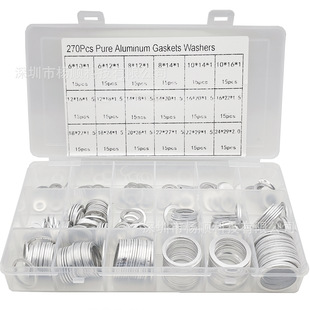 �羳270pcs���b�X�|Ƭ�ܷ�Ȧ�͸ߜ؈A��ƽ�|Ȧ���|M6-M24�M�����b