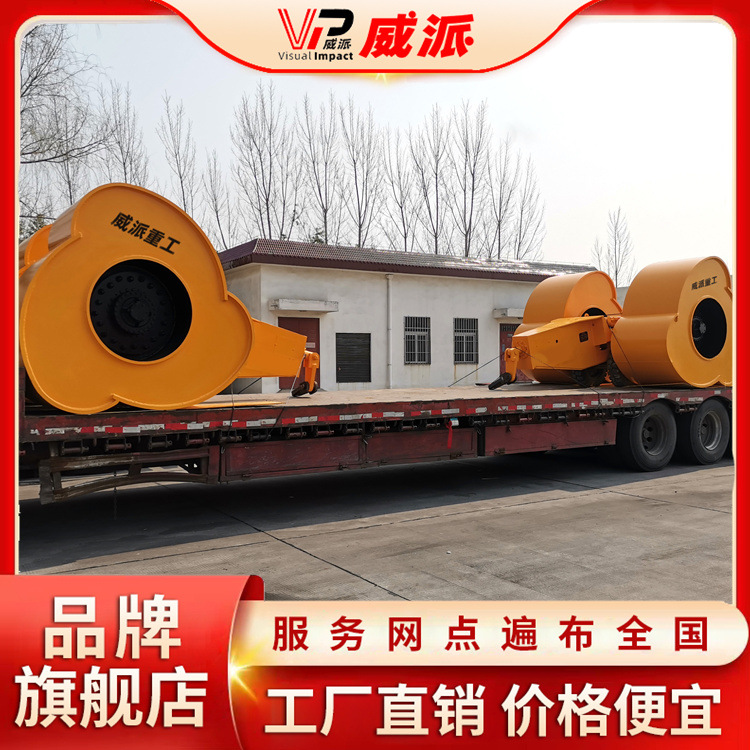 25kj三边形冲击压路机械,地基夯实冲击碾压施工设备,铲车冲击碾