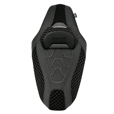 Suitable for 20-24 Yamaha AEROX155 motorcycle modification accessories, seat cushion with backrest seat assembly (Motorcycle cushion) - grid-water-transfer-printing-black