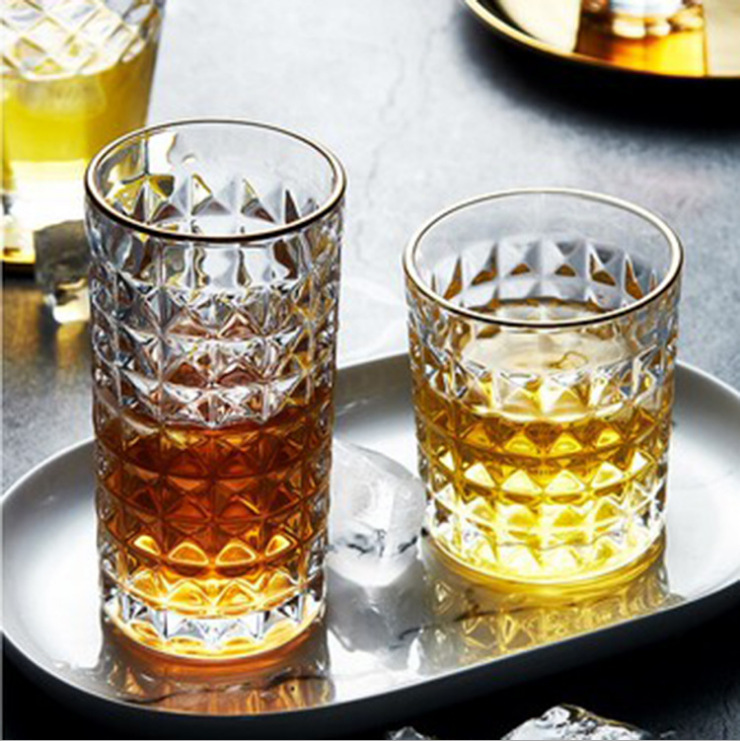 Internet Celebrity ins Style Vintage Corner Whiskey Cup Red Wine Cup Beer Cup Milk Fashion Simple Style