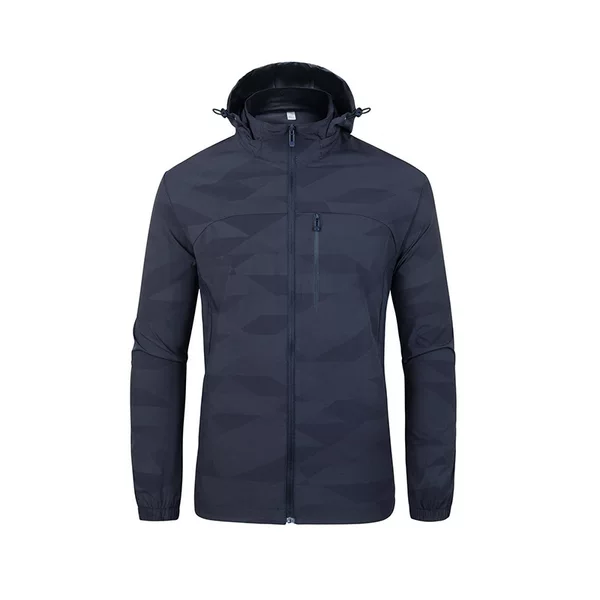 Summer New Men's Hooded Sun Protection Clothing, Thin, Breathable, Anti-Uv Skin Clothing, Outdoor Fishing Casual Jacket