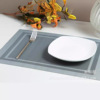 Double -frame PVC Teslin West Food Cushion Japanese -style European -style heat -insulation padded table mat, bowl pad