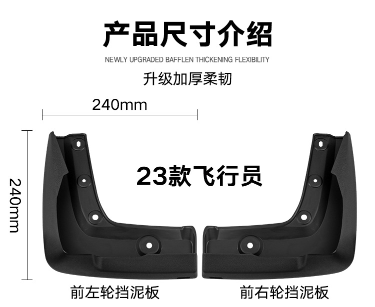 Suitable for Honda Pilot 2023-2024 foreign trade cross-border mudguard car tire mudguard