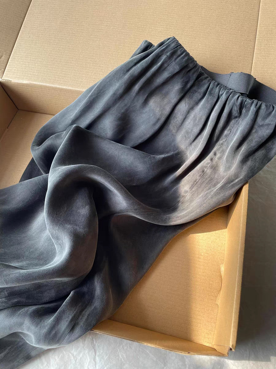 Quần culottes nữ ống rộng mềm mại mùa hè — màu xám