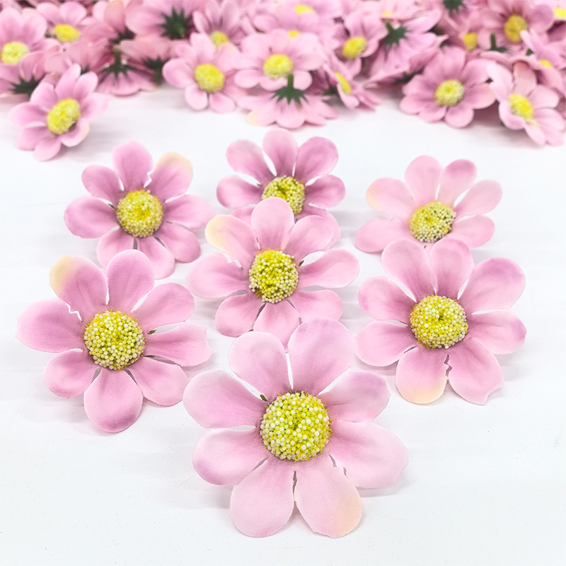 仿真粉色小菊花 生鲜刺身类布景装饰 宴会厅摆盘装饰仿真配花