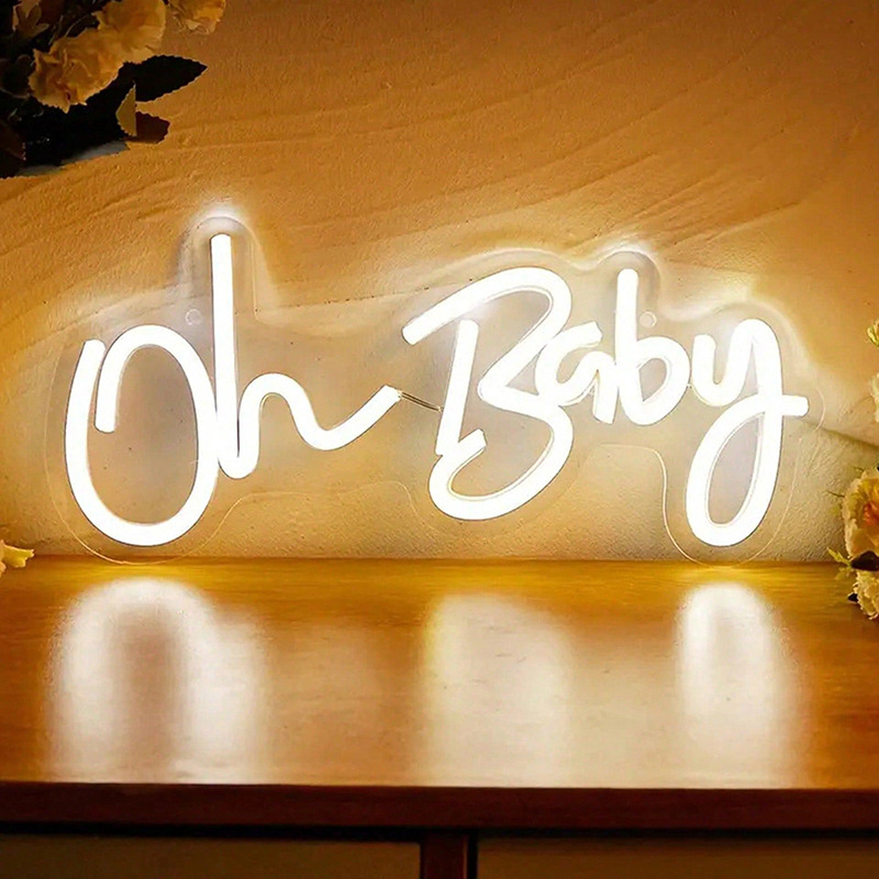 Transfronterizos venta caliente lámpara LED luminosa de neón acrílico lámpara USB patrón de cartel interior lámpara de decoración de fiesta